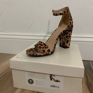 Cheetah print high heels